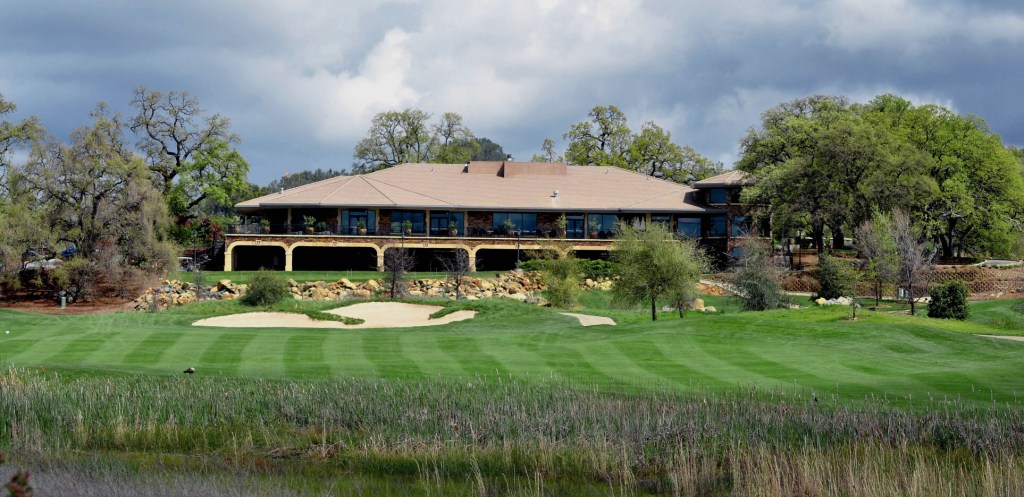 Clubhouse view from course
